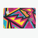 Crazy Retro Squiggles V2 - Premium Protective Decal Skin-Kit for the Apple Credit Card
