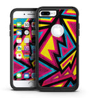 Crazy Retro Squiggles V2 - iPhone 7 or 7 Plus Commuter Case Skin Kit