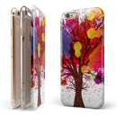 Crazy Splatter Tree iPhone 6/6s or 6/6s Plus 2-Piece Hybrid INK-Fuzed Case