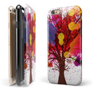Crazy Splatter Tree iPhone 6/6s or 6/6s Plus 2-Piece Hybrid INK-Fuzed Case