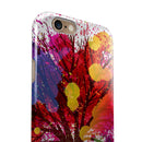 Crazy Splatter Tree iPhone 6/6s or 6/6s Plus 2-Piece Hybrid INK-Fuzed Case