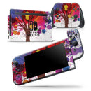 Crazy Splatter Tree - Skin Wrap Decal for Nintendo Switch Lite Console & Dock - 3DS XL - 2DS - Pro - DSi - Wii - Joy-Con Gaming Controller