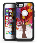 Crazy Splatter Tree - iPhone 7 or 7 Plus Commuter Case Skin Kit