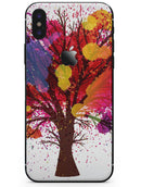 Crazy Splatter Tree - iPhone X Skin-Kit