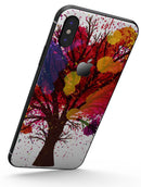 Crazy Splatter Tree - iPhone X Skin-Kit