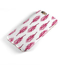 Crimson Feather Pattern iPhone 6/6s or 6/6s Plus 2-Piece Hybrid INK-Fuzed Case