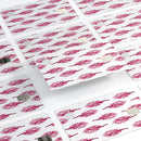 Crimson Feather Pattern - Premium Protective Decal Skin-Kit for the Apple Credit Card