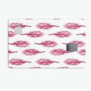 Crimson Feather Pattern - Premium Protective Decal Skin-Kit for the Apple Credit Card