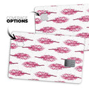 Crimson Feather Pattern - Premium Protective Decal Skin-Kit for the Apple Credit Card