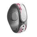 Crimson Feather Pattern - Decal Skin Wrap Kit for the Disney Magic Band