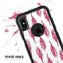 Crimson Feather Pattern - Skin Kit for the iPhone OtterBox Cases