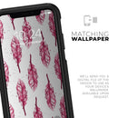 Crimson Feather Pattern - Skin Kit for the iPhone OtterBox Cases