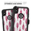 Crimson Feather Pattern - Skin Kit for the iPhone OtterBox Cases