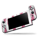 Crimson Feather Pattern // Skin Decal Wrap Kit for Nintendo Switch Console & Dock, Joy-Cons, Pro Controller, Lite, 3DS XL, 2DS XL, DSi, or Wii - Vinyl Skin Wrap for Nintendo Switch 2, OLED, Lite, Pro Controller, Wii & Classic Handhelds