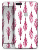 Crimson Feather Pattern - Skin-kit for the iPhone 8 or 8 Plus