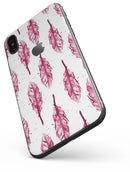 Crimson Feather Pattern - iPhone X Skin-Kit