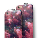 Crimson Nebula iPhone 6/6s or 6/6s Plus 2-Piece Hybrid INK-Fuzed Case