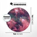 Crimson Nebula// WaterProof Rubber Foam Backed Anti-Slip Mouse Pad for Home Work Office or Gaming Computer Desk