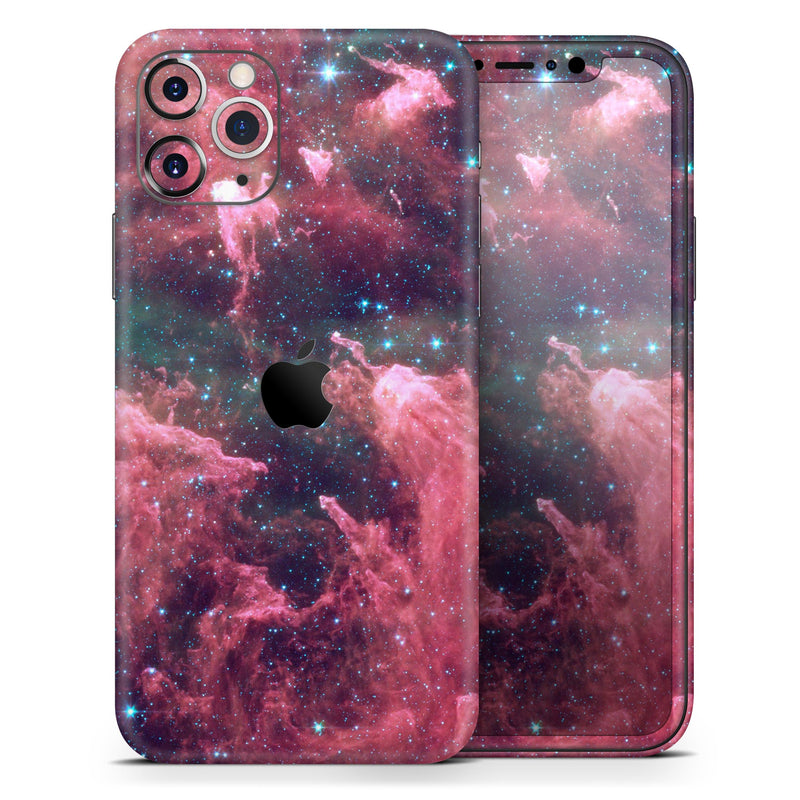Crimson Nebula - Skin-Kit compatible with the Apple iPhone 13, 13 Pro Max, 13 Mini, 13 Pro, iPhone 12, iPhone 11 (All iPhones Available)