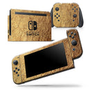 Crinkled Gold Foil - Skin Wrap Decal for Nintendo Switch Lite Console & Dock - 3DS XL - 2DS - Pro - DSi - Wii - Joy-Con Gaming Controller