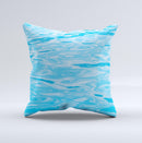 Crystal Clear Water ink-Fuzed Decorative Throw Pillow