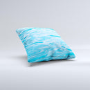 Crystal Clear Water ink-Fuzed Decorative Throw Pillow