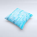 Crystal Clear Water ink-Fuzed Decorative Throw Pillow
