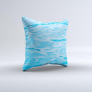 Crystal Clear Water ink-Fuzed Decorative Throw Pillow
