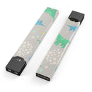 Curious Green and Blue Dinosaurs - Premium Decal Protective Skin-Wrap Sticker compatible with the Juul Labs vaping device