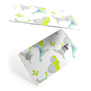 Curious Teal Dinosuar and Eggs - Premium Protective Decal Skin-Kit for the Apple Credit Card