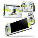 Curious Teal Dinosuar and Eggs - Skin Wrap Decal for Nintendo Switch Lite Console & Dock - 3DS XL - 2DS - Pro - DSi - Wii - Joy-Con Gaming Controller