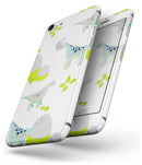 Curious Teal Dinosuar and Eggs - Skin-kit for the iPhone 8 or 8 Plus