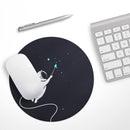 Cute Cartoon Astronaut in Space V2// WaterProof Rubber Foam Backed Anti-Slip Mouse Pad for Home Work Office or Gaming Computer Desk