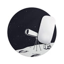 Cute Cartoon Astronaut in Space V3// WaterProof Rubber Foam Backed Anti-Slip Mouse Pad for Home Work Office or Gaming Computer Desk