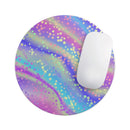 Cute Holo Confetti V1// WaterProof Rubber Foam Backed Anti-Slip Mouse Pad for Home Work Office or Gaming Computer Desk