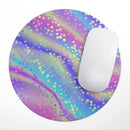 Cute Holo Confetti V1// WaterProof Rubber Foam Backed Anti-Slip Mouse Pad for Home Work Office or Gaming Computer Desk