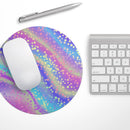Cute Holo Confetti V1// WaterProof Rubber Foam Backed Anti-Slip Mouse Pad for Home Work Office or Gaming Computer Desk
