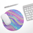 Cute Holo Confetti V1// WaterProof Rubber Foam Backed Anti-Slip Mouse Pad for Home Work Office or Gaming Computer Desk