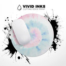 Cute Minimal Rainbow Tie Dye Swirl// WaterProof Rubber Foam Backed Anti-Slip Mouse Pad for Home Work Office or Gaming Computer Desk