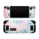 Cute Minimal Rainbow Tie Dye Swirl // Full Body Skin Decal Wrap Kit for the Steam Deck handheld gaming computer