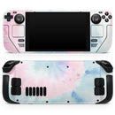 Cute Minimal Rainbow Tie Dye Swirl // Full Body Skin Decal Wrap Kit for the Steam Deck handheld gaming computer