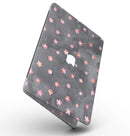 Cute Watercolor Flowers over Black - MacBook Pro with Retina Display Full-Coverage Skin Kit
