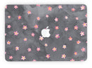 Cute Watercolor Flowers over Black - MacBook Pro with Retina Display Full-Coverage Skin Kit