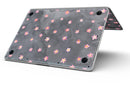 Cute Watercolor Flowers over Black - MacBook Pro with Retina Display Full-Coverage Skin Kit