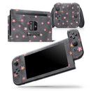 Cute Watercolor Flowers over Black - Skin Wrap Decal for Nintendo Switch Lite Console & Dock - 3DS XL - 2DS - Pro - DSi - Wii - Joy-Con Gaming Controller