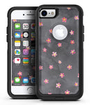 Cute Watercolor Flowers over Black - iPhone 7 or 8 OtterBox Case & Skin Kits