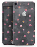 Cute Watercolor Flowers over Black - Skin-kit for the iPhone 8 or 8 Plus