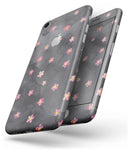 Cute Watercolor Flowers over Black - Skin-kit for the iPhone 8 or 8 Plus