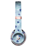 Cute Watercolor Flowers over Blue Full-Body Skin Kit for the Beats by Dre Solo 3 Wireless Headphones