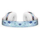 Cute Watercolor Flowers over Blue Full-Body Skin Kit for the Beats by Dre Solo 3 Wireless Headphones